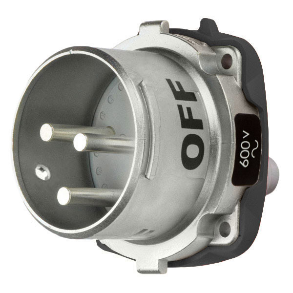 37-68142 - DS60 INLET METAL SIZE 4 TYPE 3R 2P+G 60A 600 VAC 60 Hz NO AUX